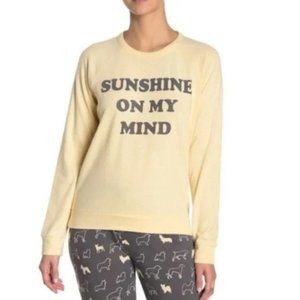 PJ Salvage Sweatshirt Ultra Soft Crew Neck Sunshine Yellow SZ Large NEW